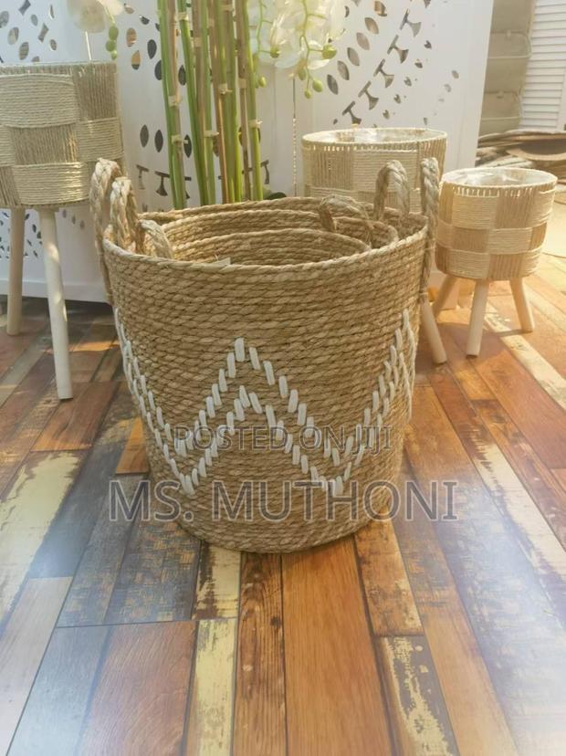 Decorative/ Storage High Quality Set of 3 Handmade Baskets