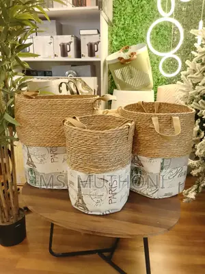 Decorative/ Storage High Quality Set of 3 Handmade Baskets