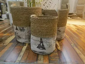 Decorative/ Storage High Quality Set of 3 Handmade Baskets