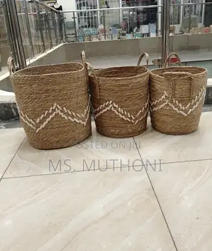 Decorative/ Storage High Quality Set of 3 Handmade Baskets
