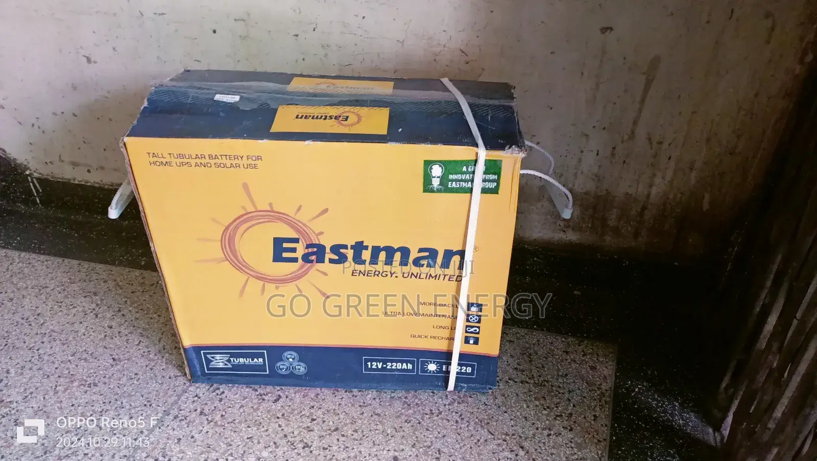 Eastman 220ah Tubular Battery