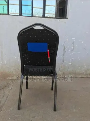 Imported Black Conference Chair With Book Holder