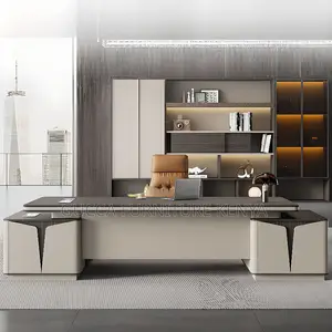 Office Tables:1800mm Managers Writing Table With Drawers