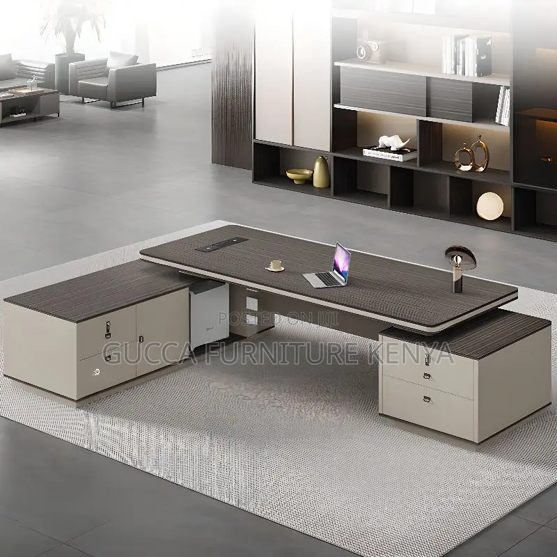 Office Tables:1800mm Managers Writing Table With Drawers