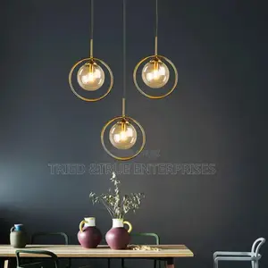 Modern Hanging Glass Globe Pendant Light Yk8