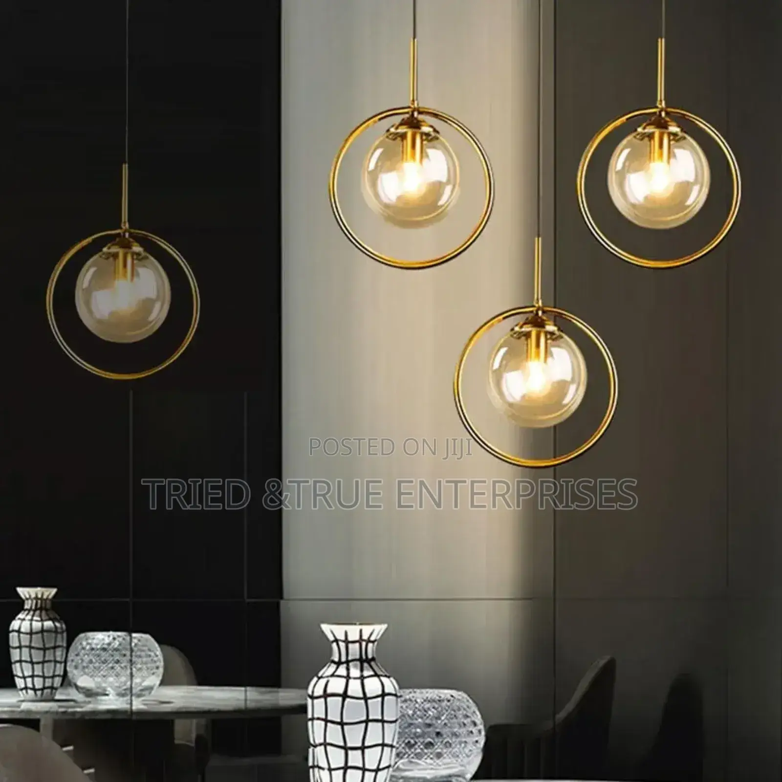 Elegant Hanging Vintage Glass Globe Pendant Light Rw3