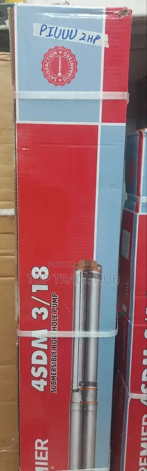 Premier Borehole Submersible Pump 2HP 130m Head