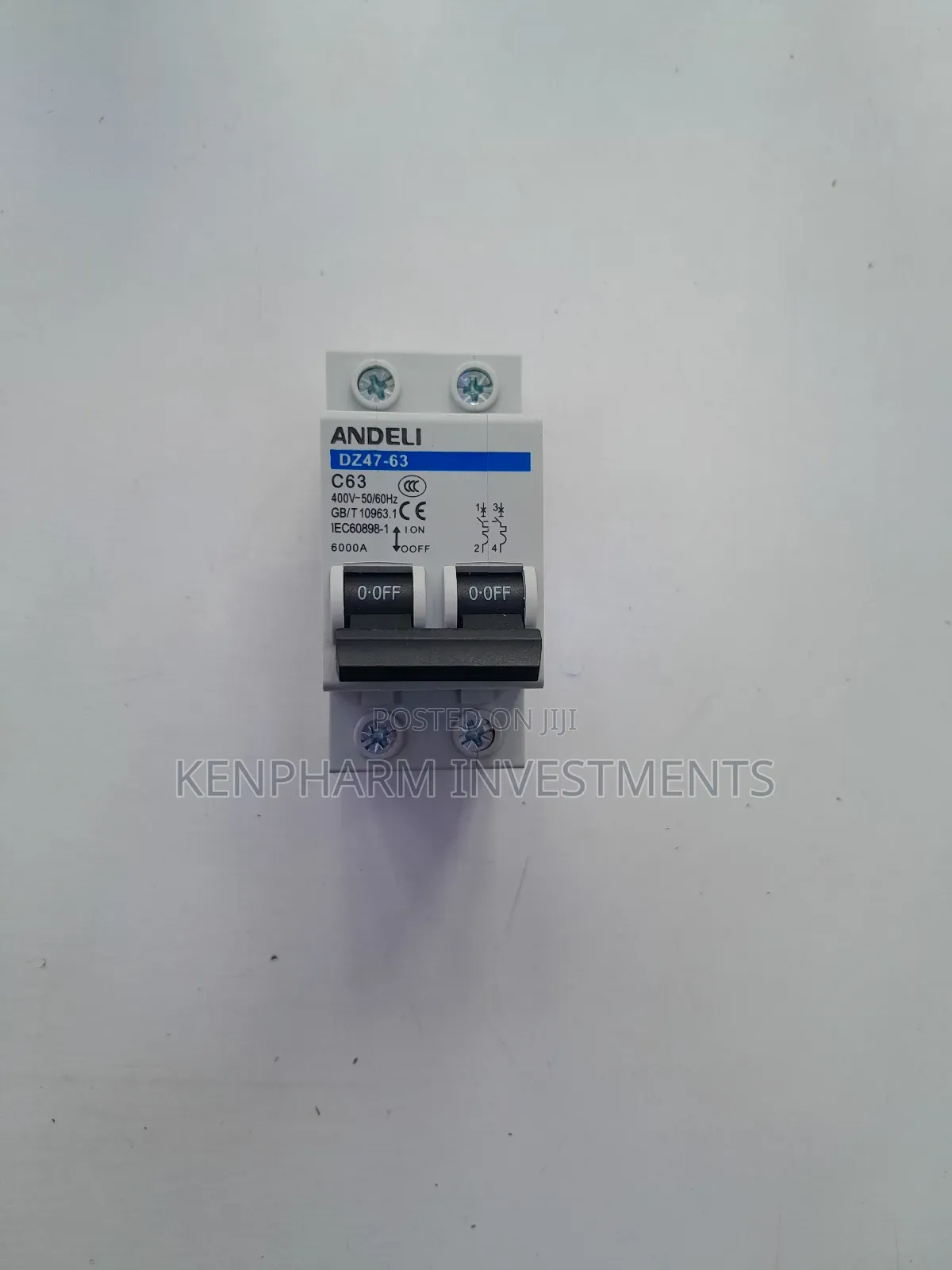 63amps Double Pole; ANDELI Brand