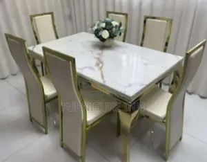 Luxurious Marble Dinning Table Set