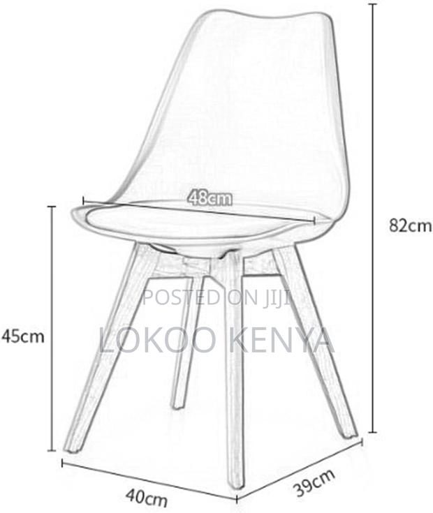 Home Chair: Orange Eames Plastic Dining Seat - thumbnail 5