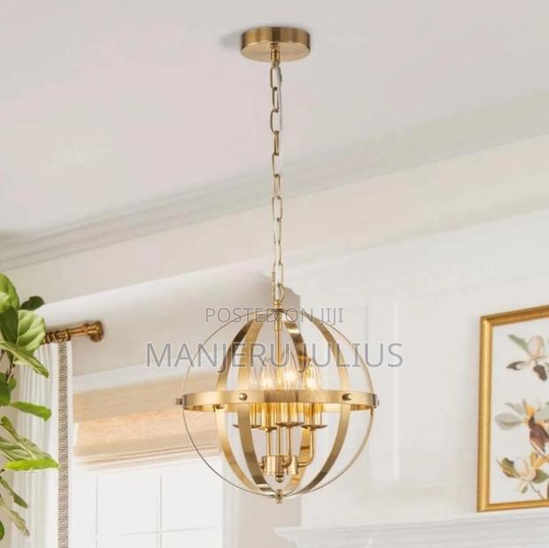 Golden Chandelier Light