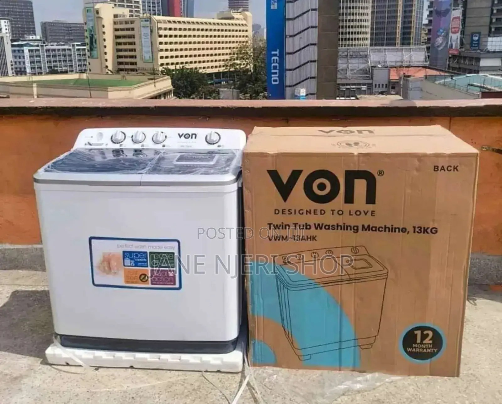 High Quality 13kg Von Washing Machine