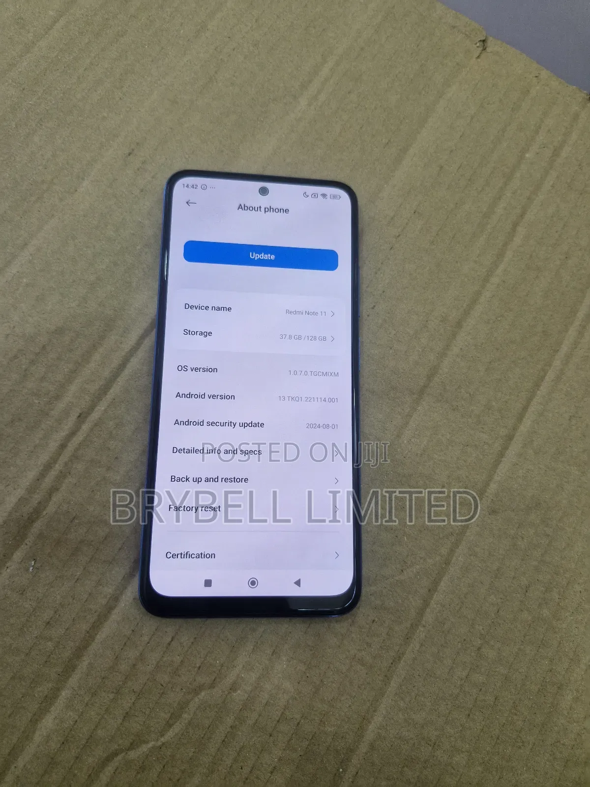 Xiaomi Redmi Note 11 128 GB Blue