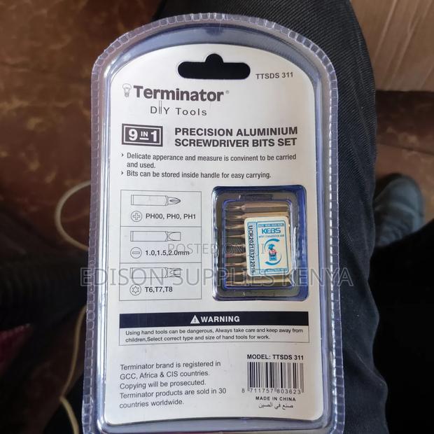 Precision Screwdrivers Bit Set 9pc Aluminium Tips Terminator - thumbnail 5