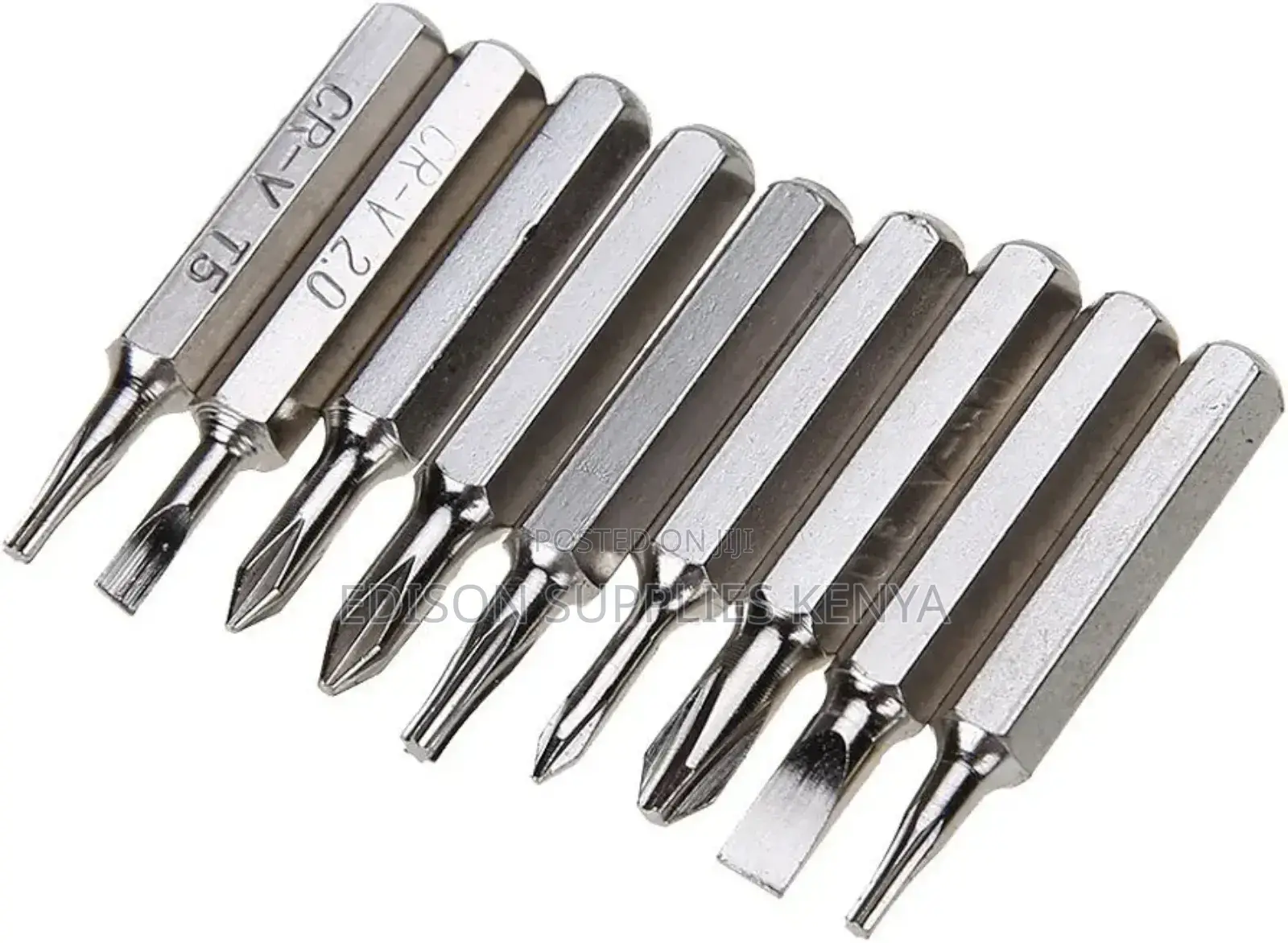 Precision Screwdrivers Bit Set 9pc Aluminium Tips Terminator