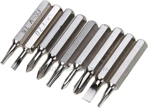 Precision Screwdrivers Bit Set 9pc Aluminium Tips Terminator - thumbnail 4