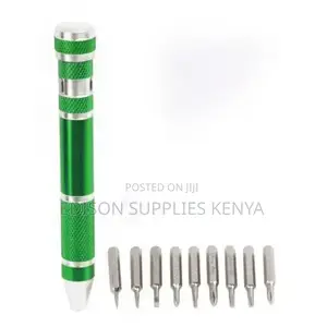 Precision Screwdrivers Bit Set 9pc Aluminium Tips Terminator