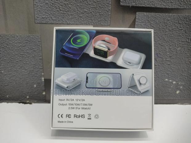 Wireless Charger, Magnetic Foldable 3 in 1 Fast Charger - thumbnail 5
