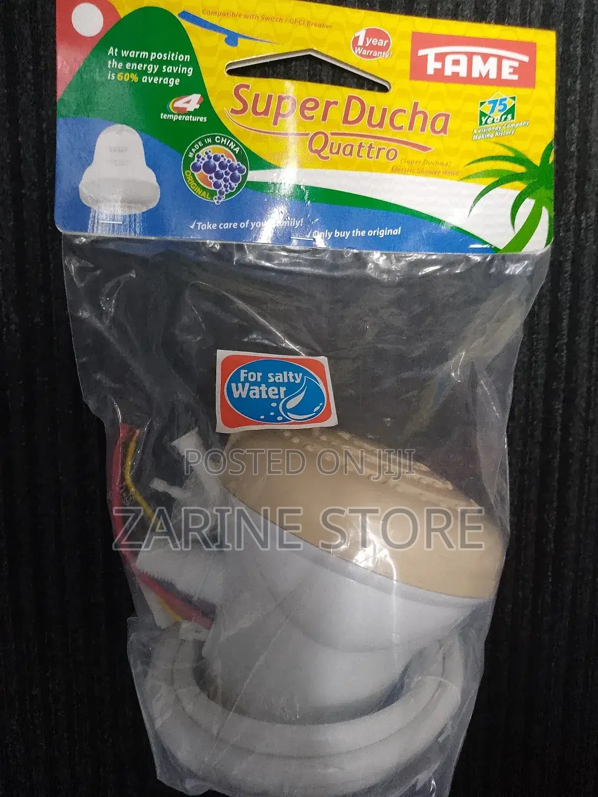 Salt Water Head Electric Quality Shower 6000w