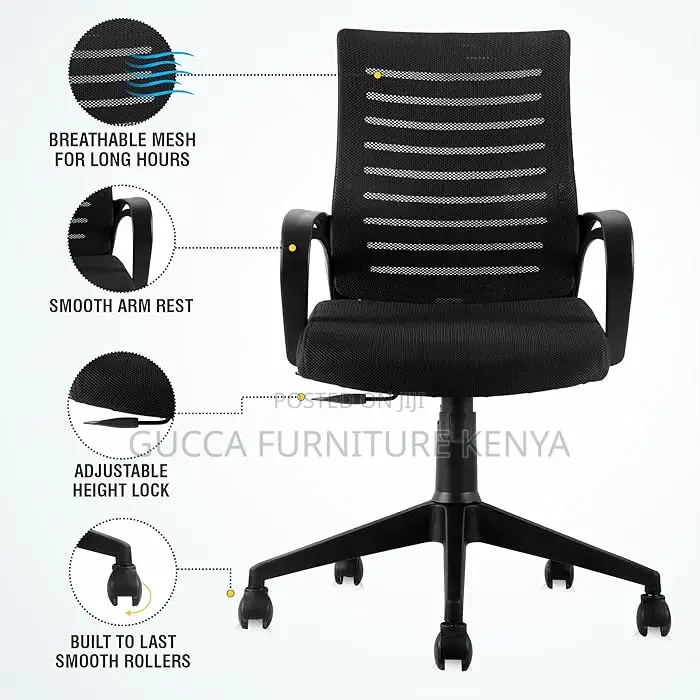 Office Chairs: Heavy Duty Mid Back Mesh Office Chair