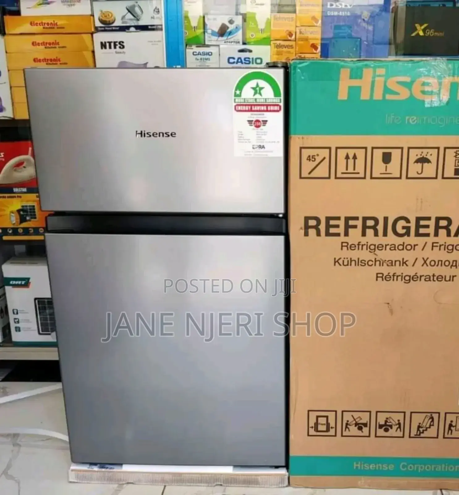 Affordable Hisense 91litres Double Door Fridge
