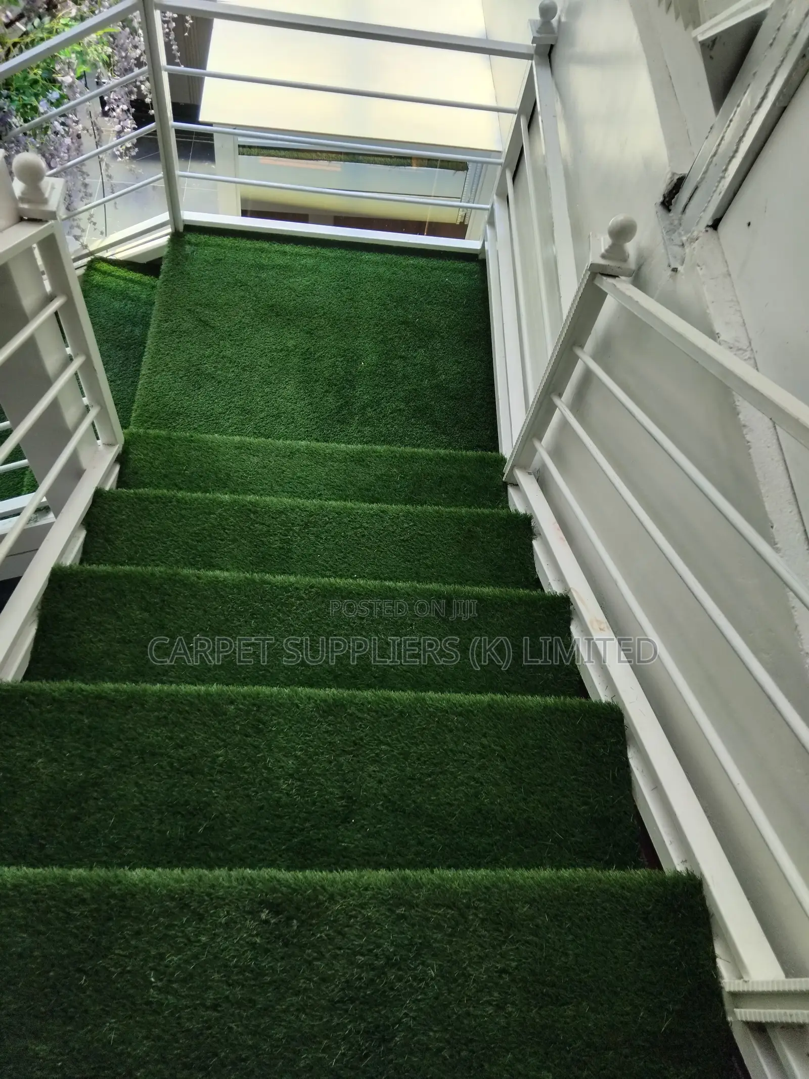 Backyard Staircase (Fitted Grass Carpet)