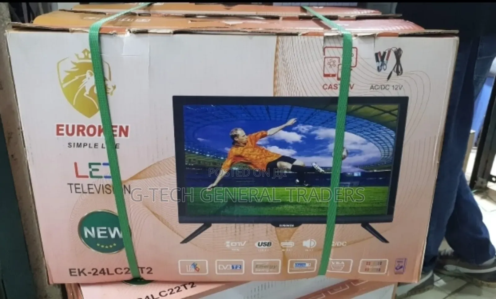 Euroken 24inch Digital Led Tv, Inbuilt Decoder,Free Channels