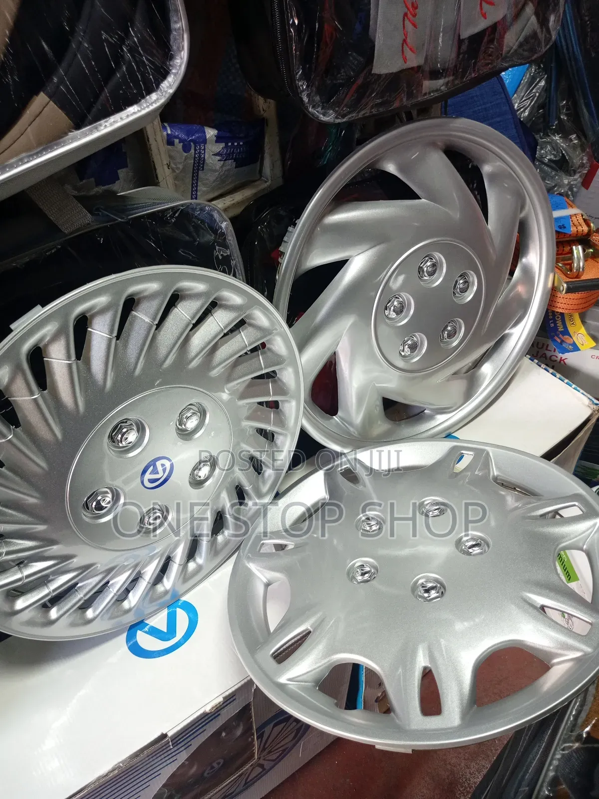4*15" Silver Design Wheel Cover Trim Kit