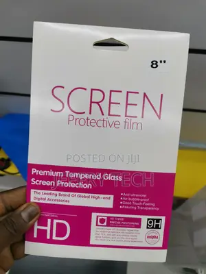8 Inches Tempered Glass Screen Protector