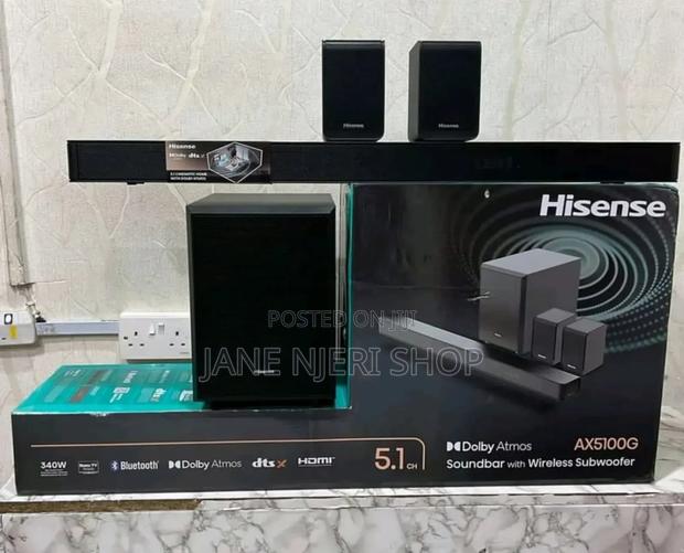 Original Hisense 340w 5.1 Ax5100g Sound Bar