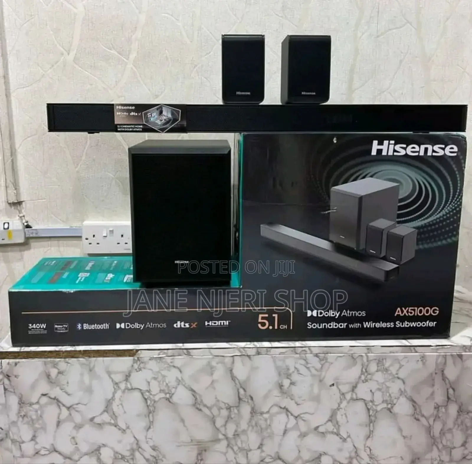 Affordable Hisense 340w 5.1 Ax5100g Sound Bar