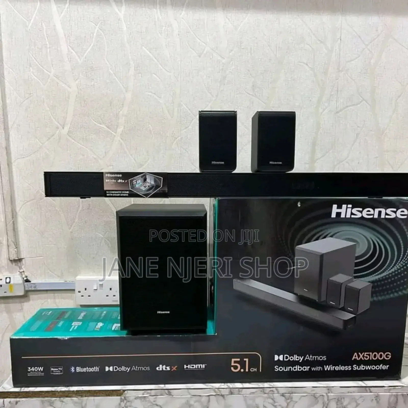 Classic Hisense 340w 5.1 Ax5100g Sound Bar