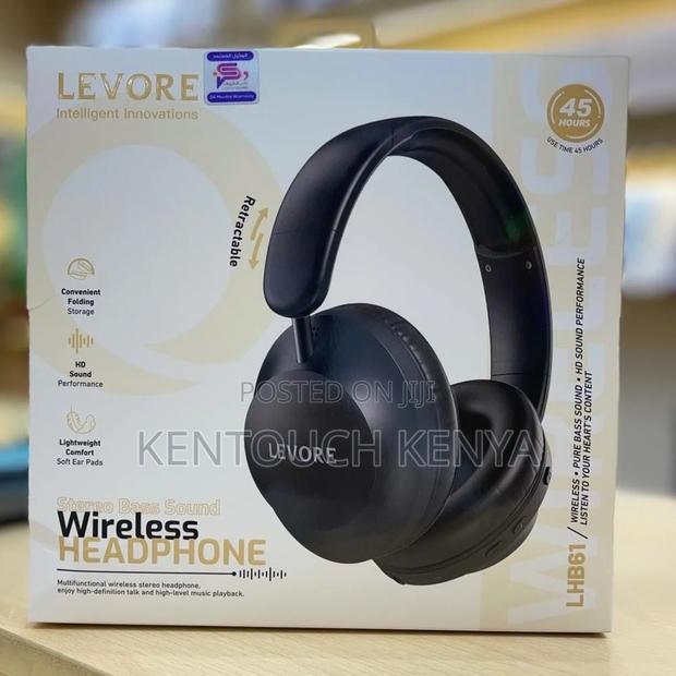 Levore Wireless Headphones Stereo Bass Sound - Lhb61-Bk - main view