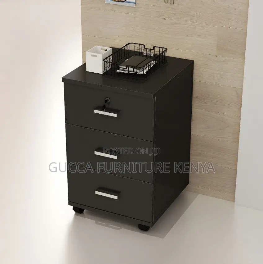 Office Cabinets:3-Drawer Mobile Pedestal Office Cabinet