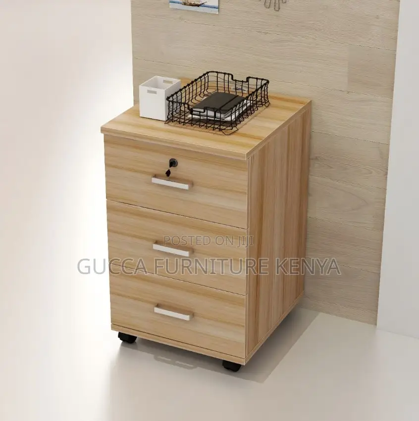 Office Cabinets:3-Drawer Mobile Pedestal Office Cabinet