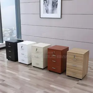 Office Cabinets:3-Drawer Mobile Pedestal Office Cabinet