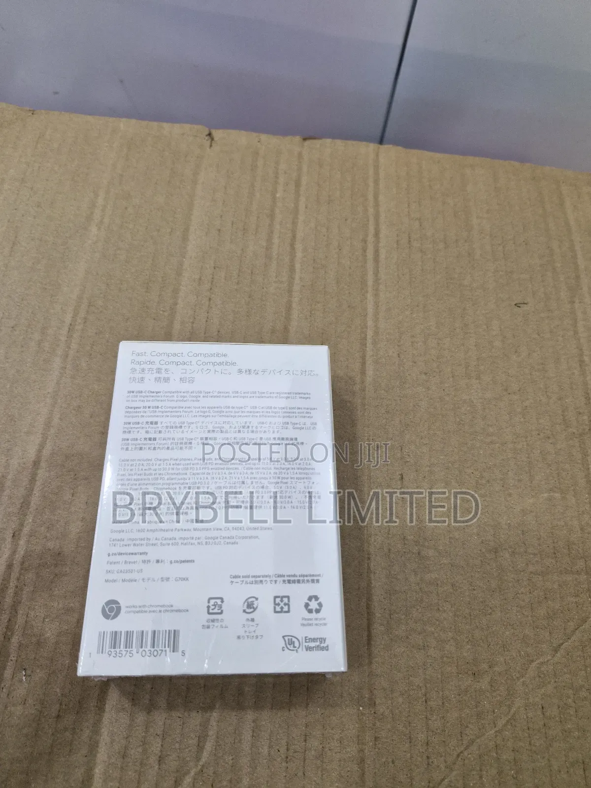 Google Pixel 30W USB -C Original Charger