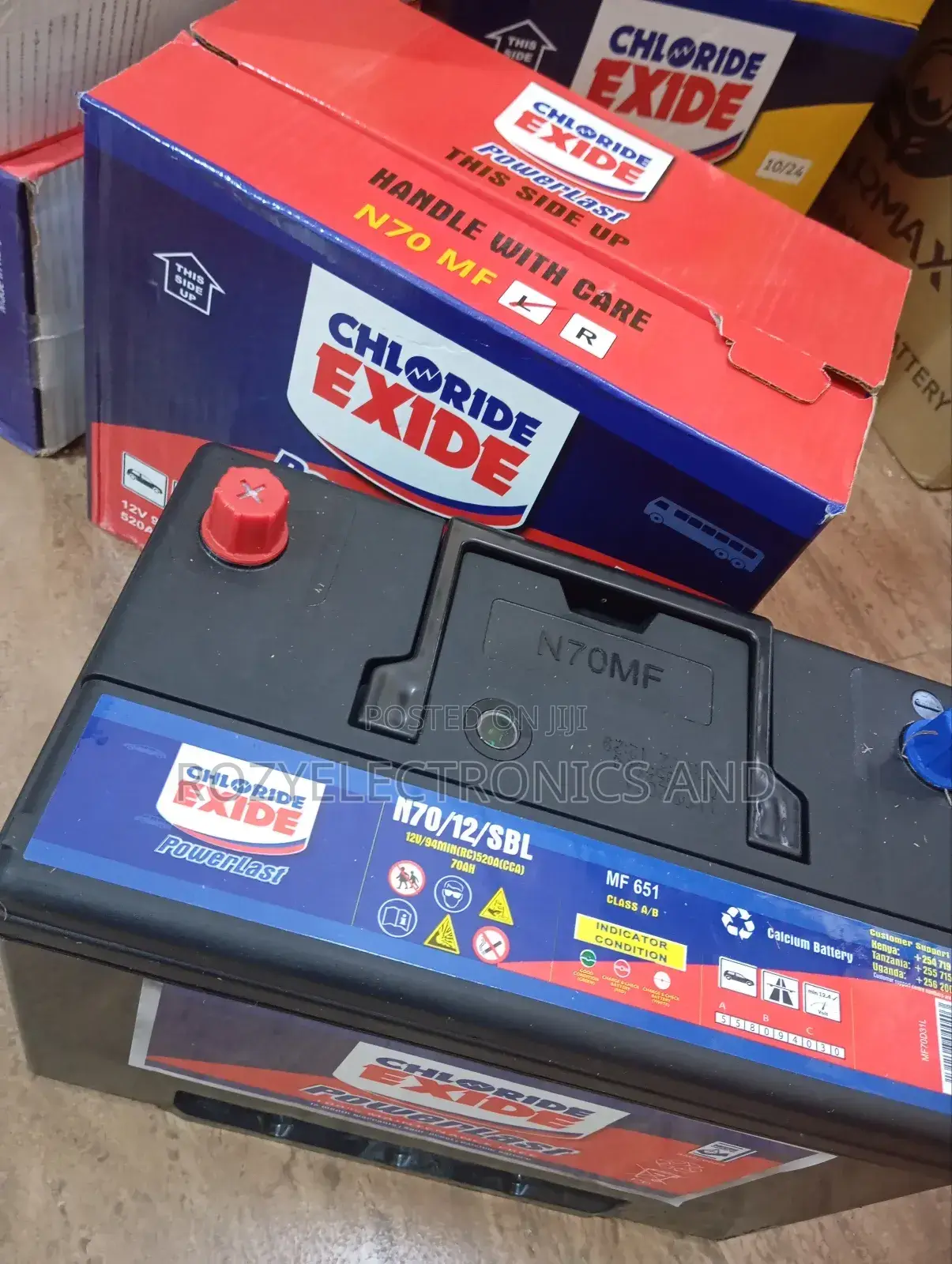 N70 Chloride Exide Car Battery