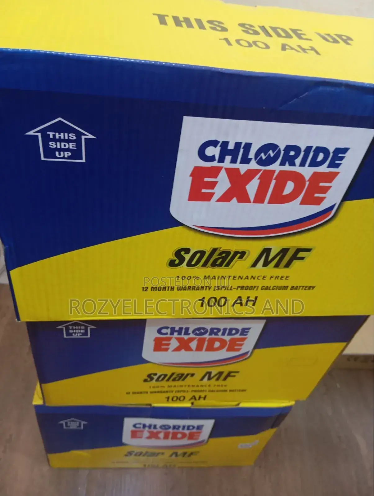 Chloride Exide Solar Battery 100ah