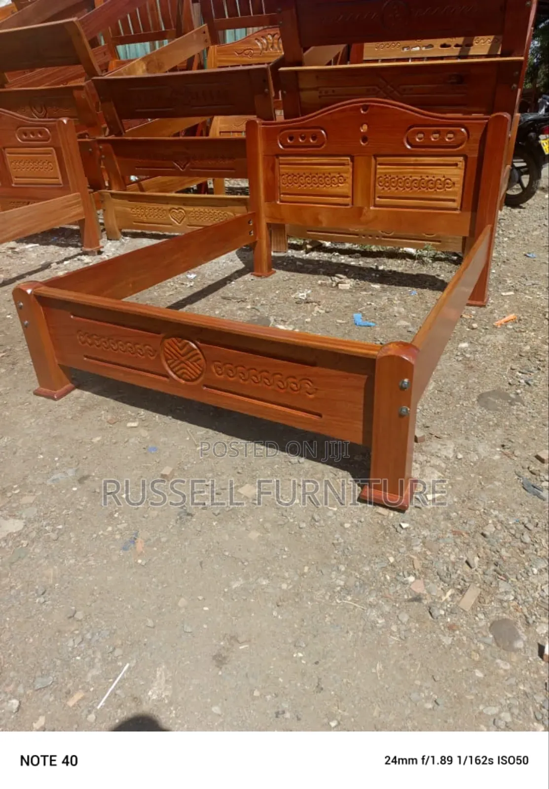 Pure Mahogany Bed 4by6