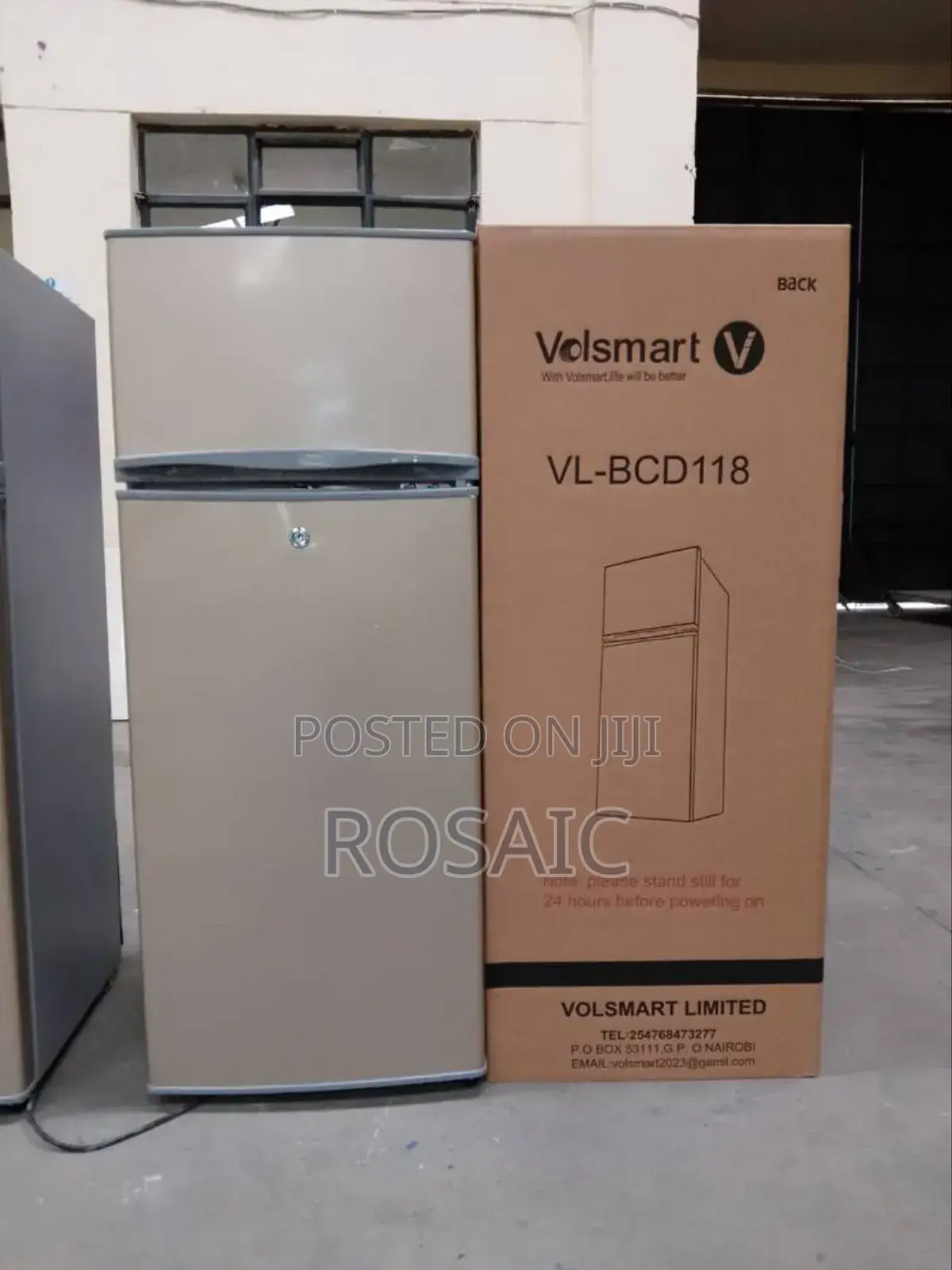 *Volsmart 138litres Double Door Fridge