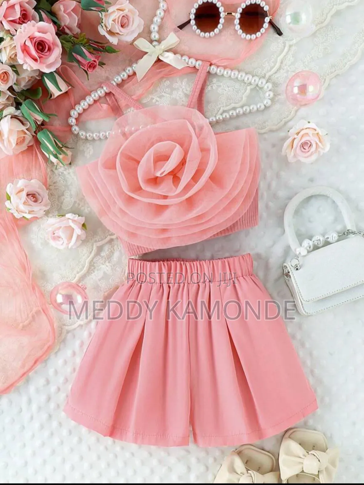 Kids Yellow/Pink Skirt Set