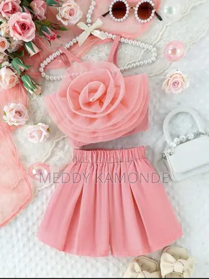 Kids Yellow/Pink Skirt Set