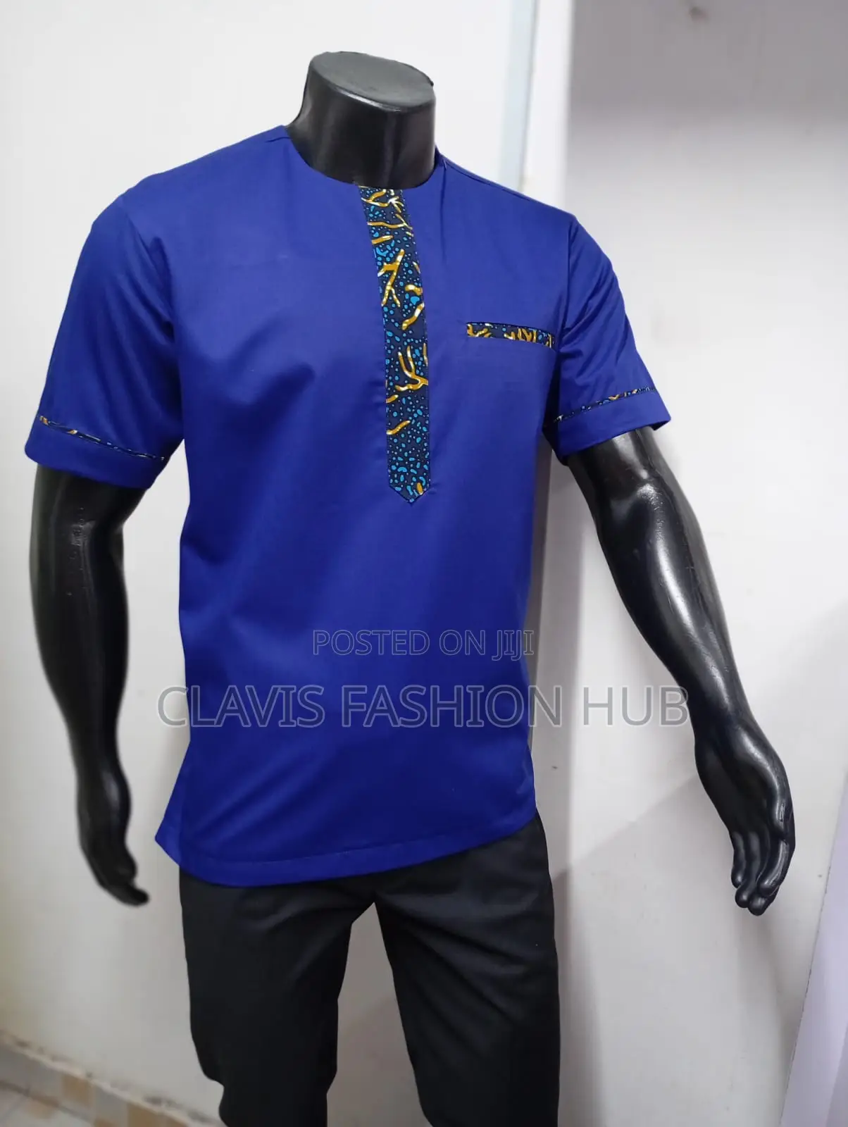 Kitenge Royal Blue Shirt