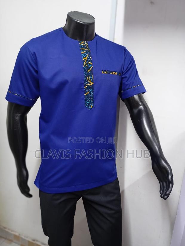 Kitenge Royal Blue Shirt