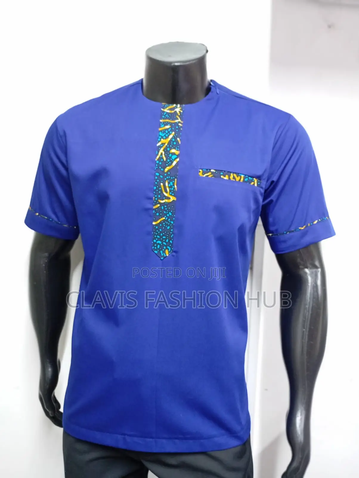 Kitenge Royal Blue Shirt