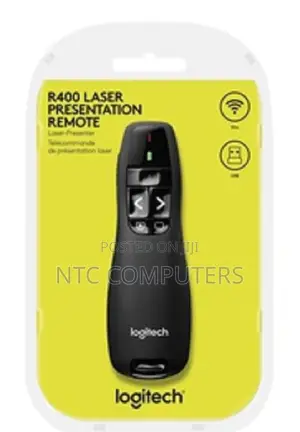 Logitech R400 Wireless Presenter - Black - 910-001356