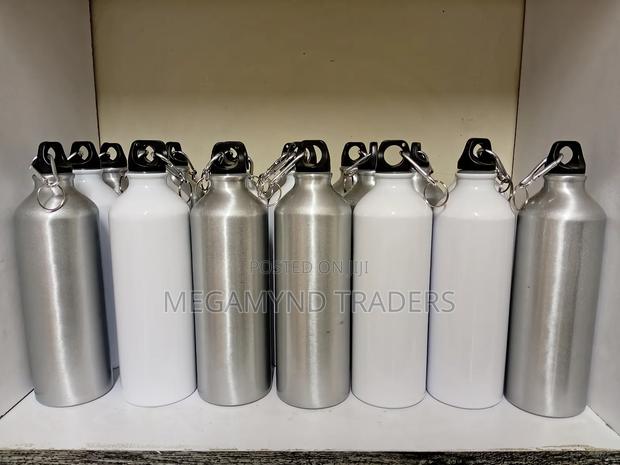 Water Bottle 750ml/Aluminium Water Bottle White - thumbnail 3