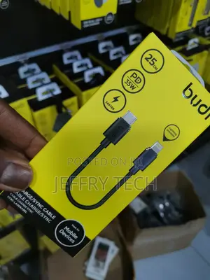 USB-C to Lightning Charger/Sync Cable | 25 CM | PD 35W |Budi