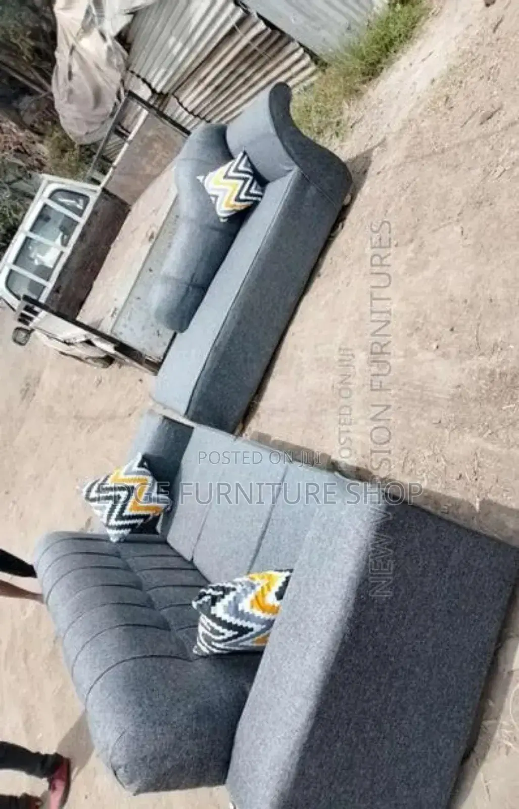 Grey 6seater Sofa Set On Sale At Affordable Price